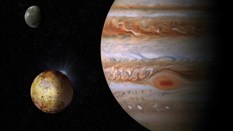 Jupiter and its moon Io