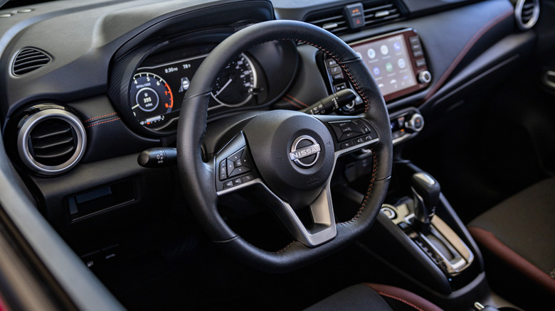 2025 Nissan Versa interior view from left-hand (driver's) side