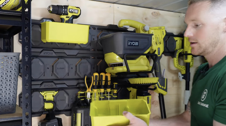 Ryobi Link modular storage in shed