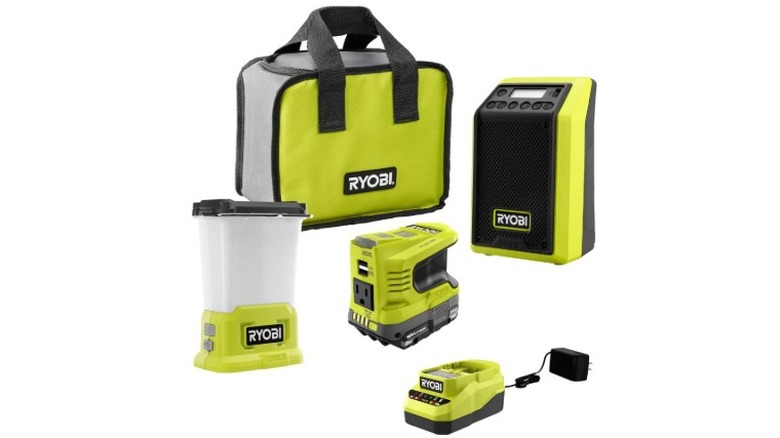 Ryobi 18V One+ Storm Kit on a white background