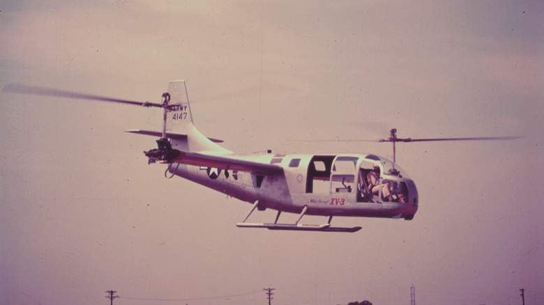 The Bell XV-3 tiltrotor aircraft
