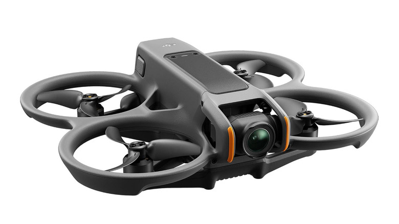 Angled view of DJI Avata 2 on white background