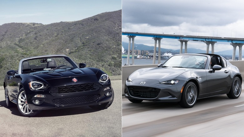Fiat 124 Spider and Mazda MX-5 Miata RF