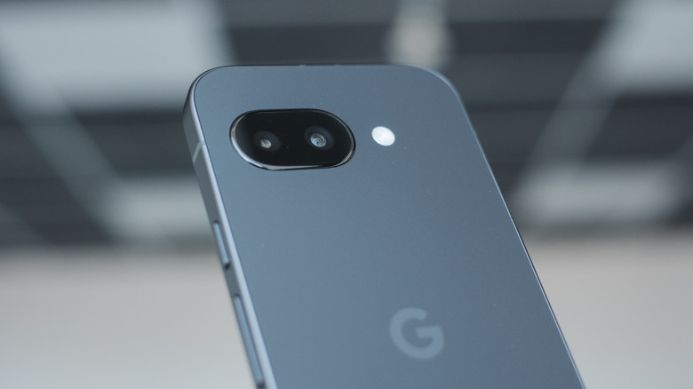 Pixel 9a smartphone with its dual-camera setup
