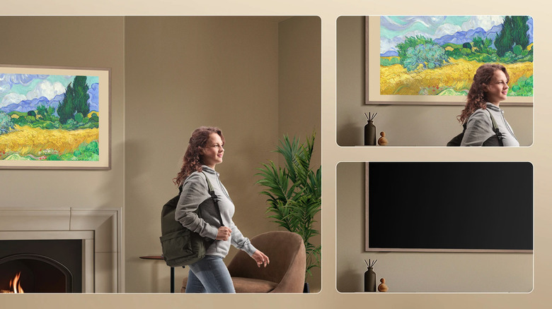 Hisense Canvas TV interactive motion detector