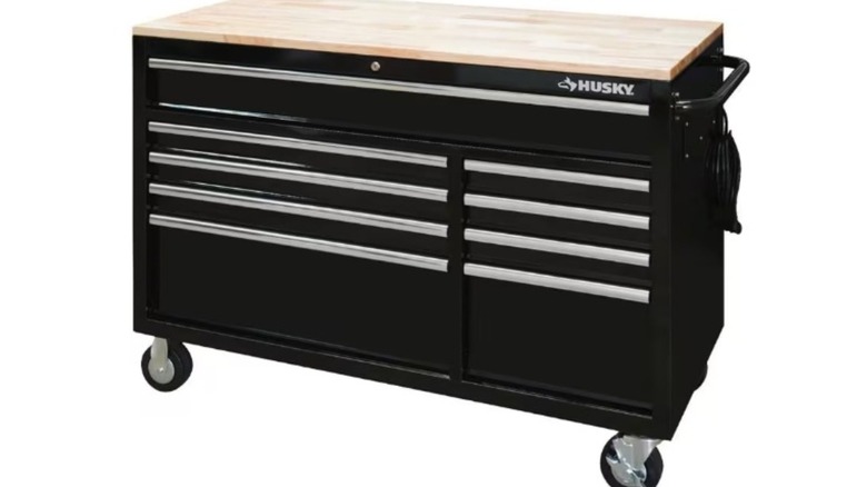 The 52-inch Husky 9-Drawer Tool Chest on white background