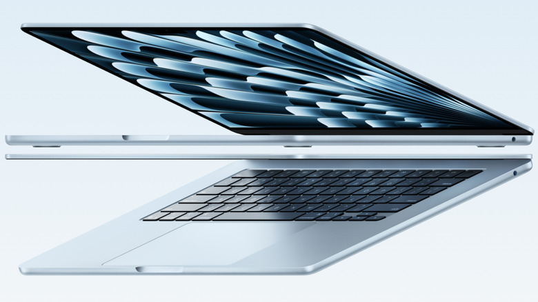 Blue MacBook Air