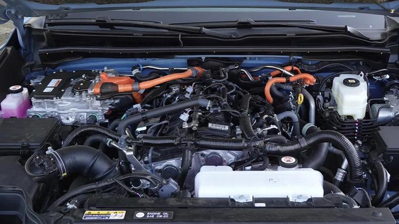 2025 Toyota 4Runner engine bay with the new i-Force turbo engine