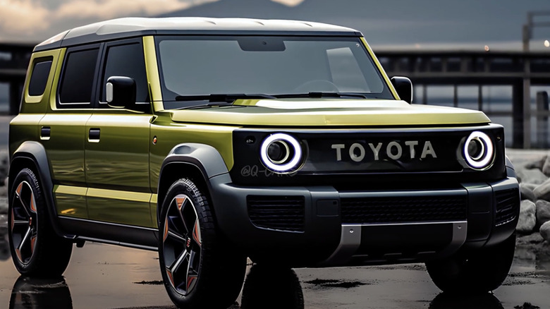 An AI rendering of the alleged Toyota Land Hopper