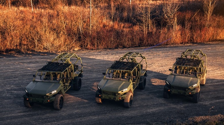 GM Defense Infantry Squad Vehicles line up