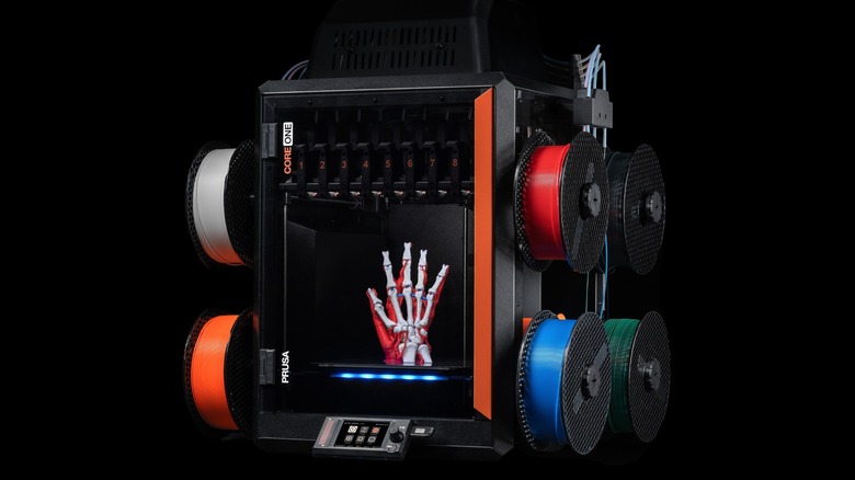 Prusa Core One multimaterial 3D printer with INDX toolchanger system