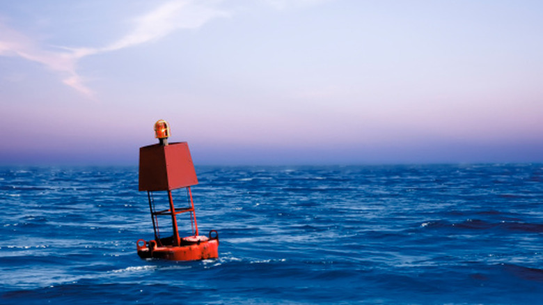 Buoy in ocean