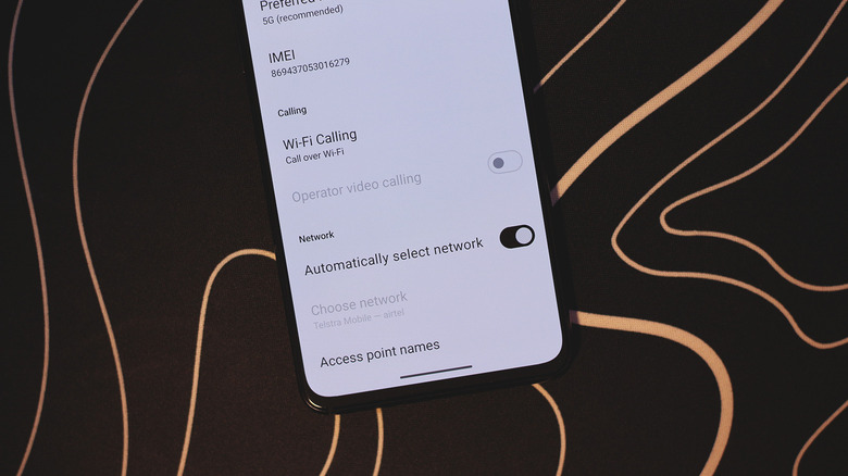 Network settings on an Android phone