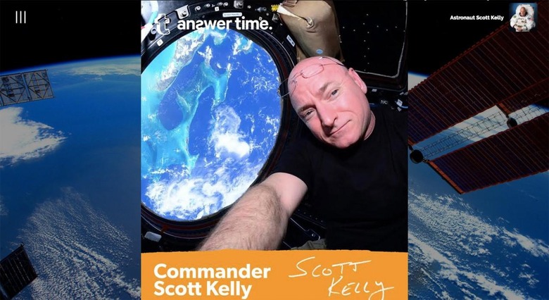 ISS commander, astronaut Scott Kelly answering questions live on Tumblr right now