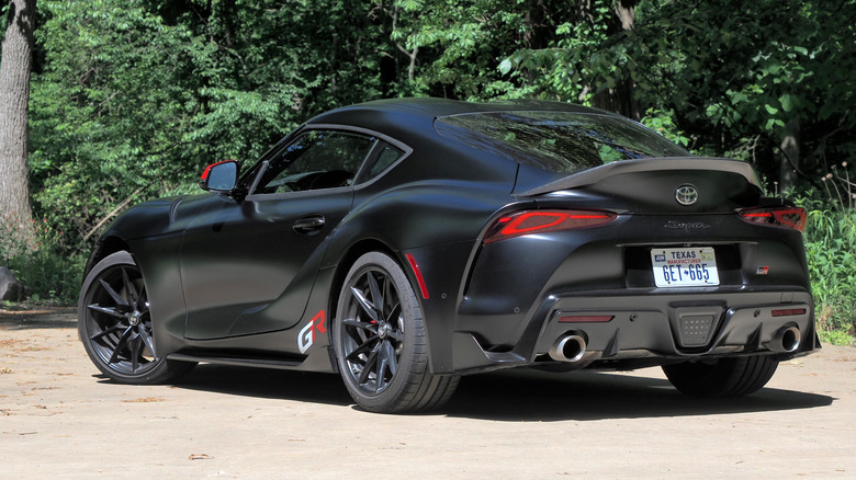 2026 Toyota GR Supra rear 3/4 view