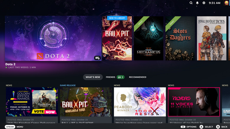 Big picture mode on Steam
