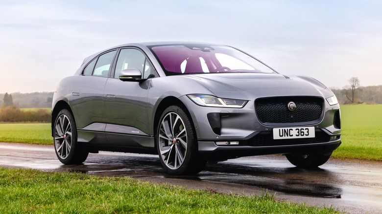 Jaguar I-Pace EV on road