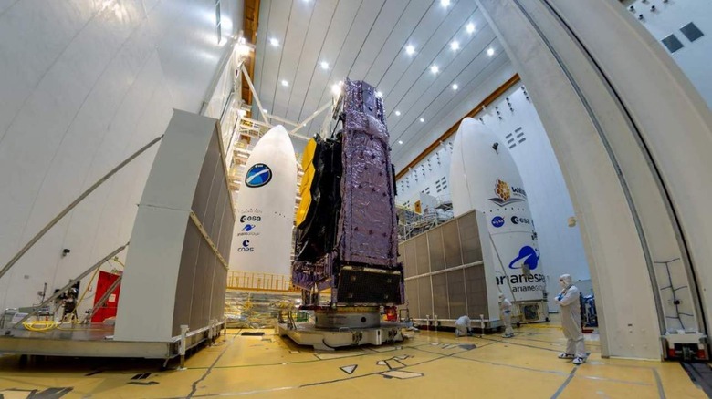 Webb telescope in facility