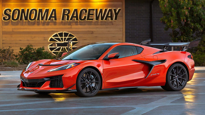 Front 3/4 view of Chevrolet Corvette ZR1X at Sonoma Raceway