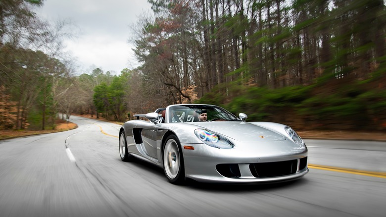 Porsche Carrera GT on the road