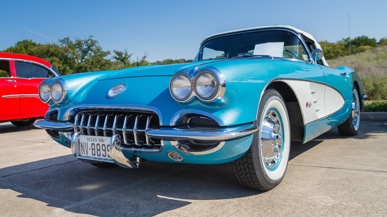 1959 Chevy Corvette at a car show