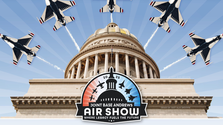 A poster for the 2025 Joint Base Andres Air Show