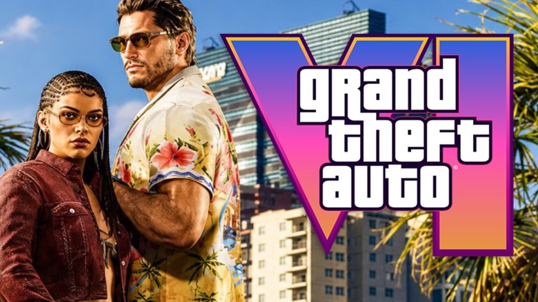 Promotional art for GTA VI with the game's logo