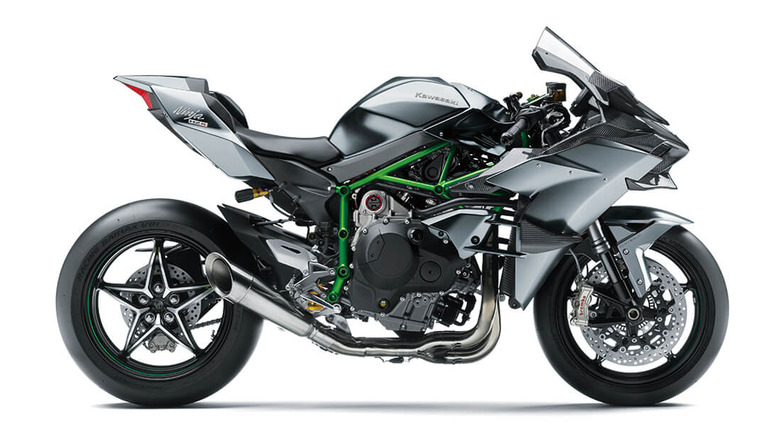 Static profile of the supercharged Kawasaki H2R