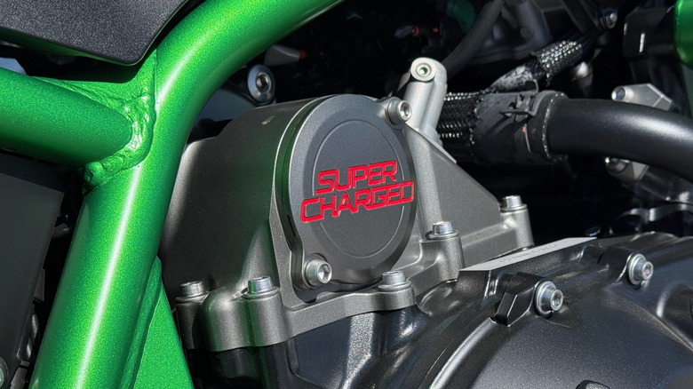2026 Kawasaki Z H2 supercharged engine cover