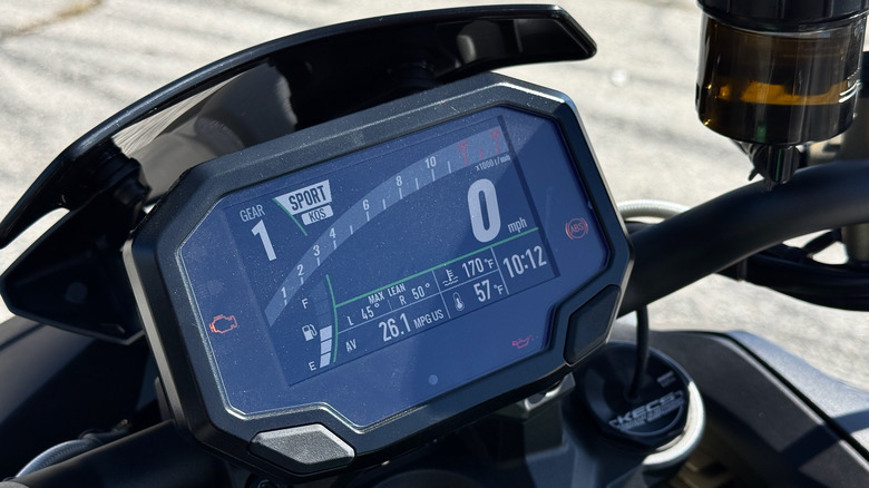 2026 Kawasaki Z H2 TFT gauge cluster