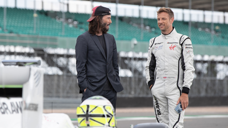 Keanu Reeves and Jenson Button