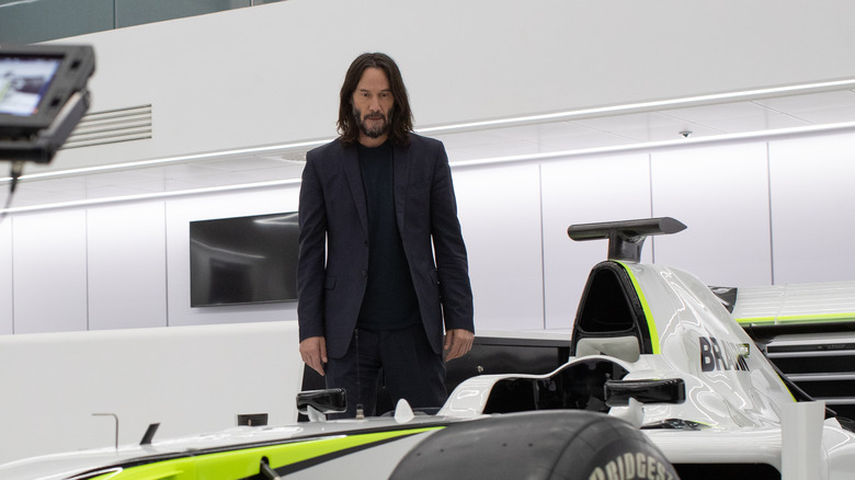 Keanu Reeves and Brawn Car