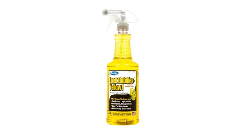 ComStar Leak detection spray on the white background