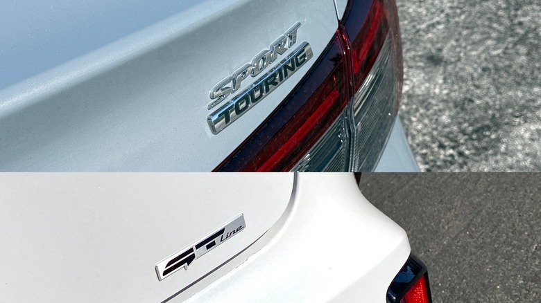 Civic Sport Touring and K4 GT-Line Turbo badges