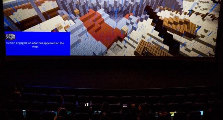 Kids get to play Minecraft on movie theater screens with Super League Gaming