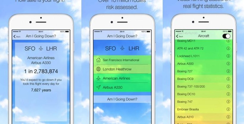 Know the odds of your plane crashing with 'Am I Going Down?'