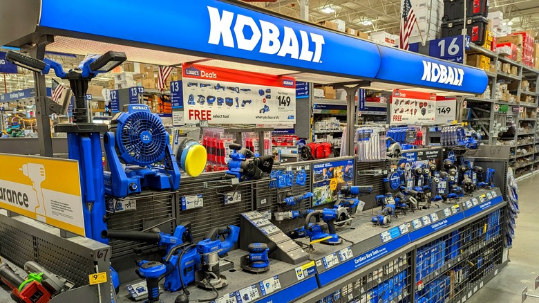 Kobalt Power Tools Hardware Logo Brand Display