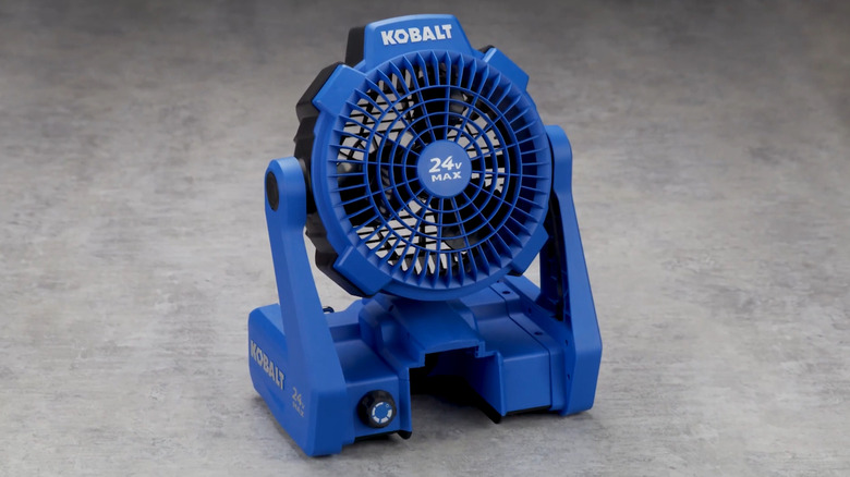 Kobalt 24V fan on floor