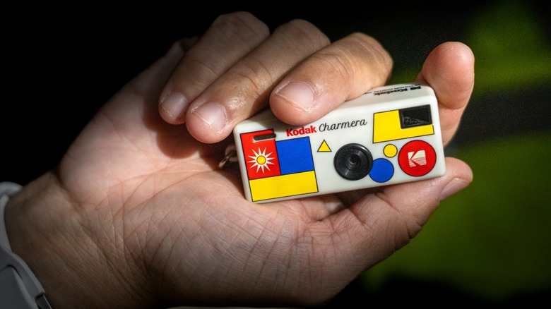 a person holding the Kodak Charmera in their hands