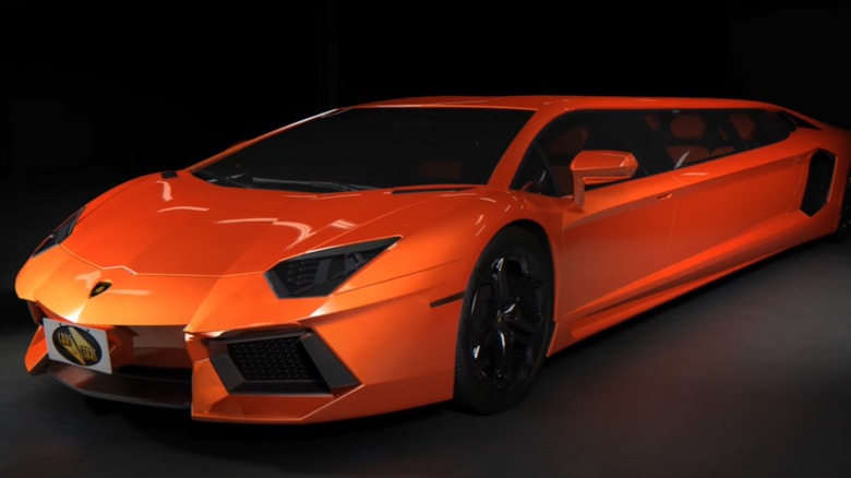 lamborghini aventador stretch limo