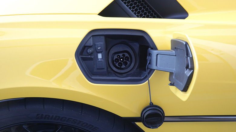 2026 Lamborghini Temerario plug-in hybrid charge port