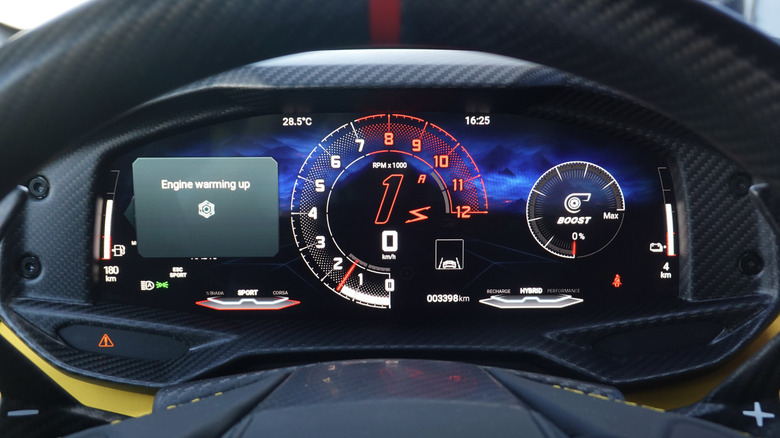 2026 Lamborghini Temerario gauge cluster