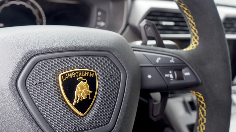 Lamborghini steering wheel
