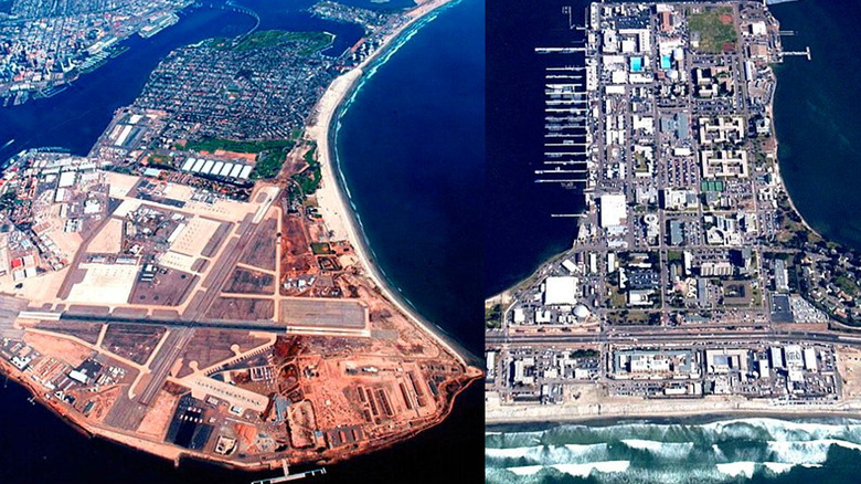 Aerial views of Naval Base Coronado