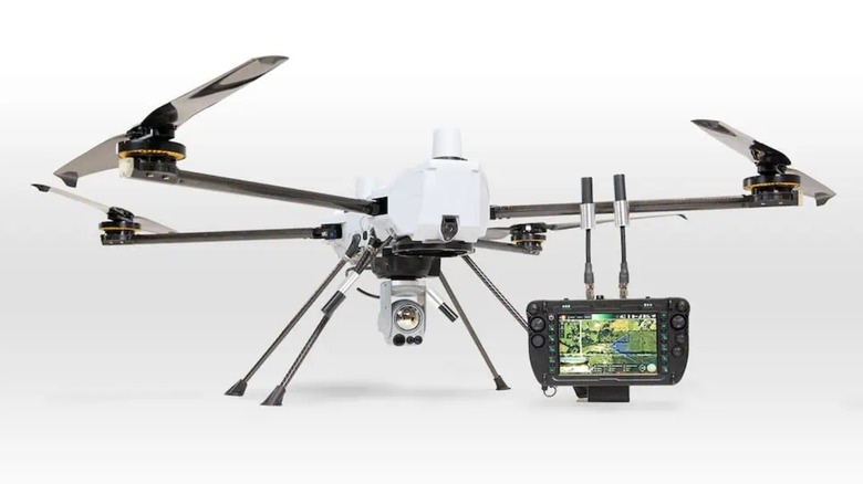 A PDW C100 quadcopter drone and remote