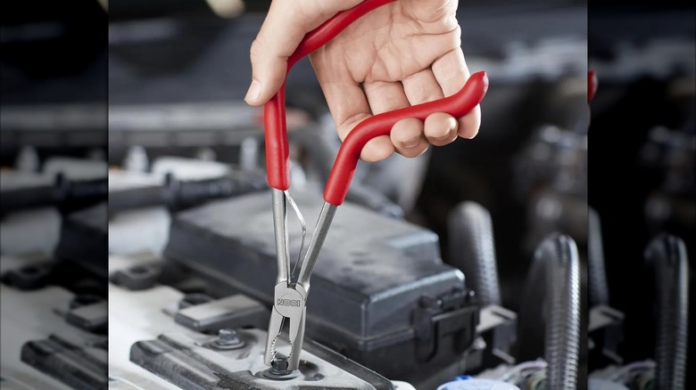 Icon 10-Inch Long Reach Pistol Grip Pliers