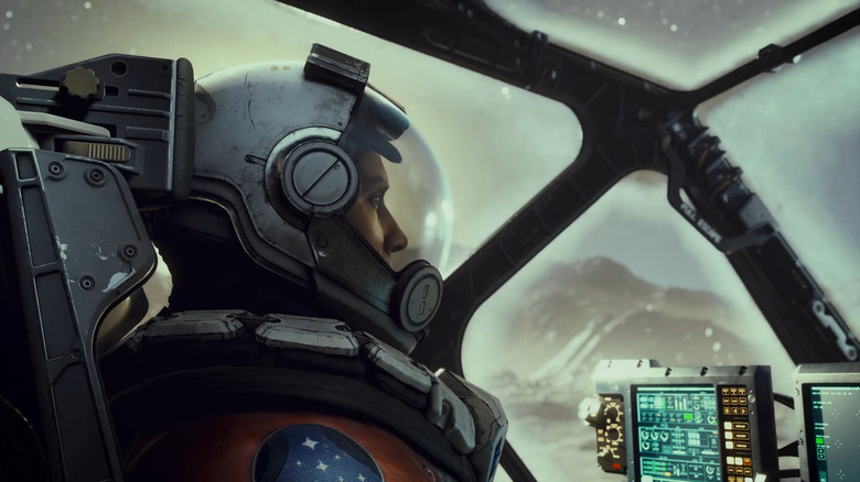 Starfield cockpit pilot concept art