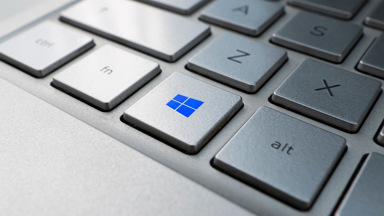 Windows 11 key blue keyboard