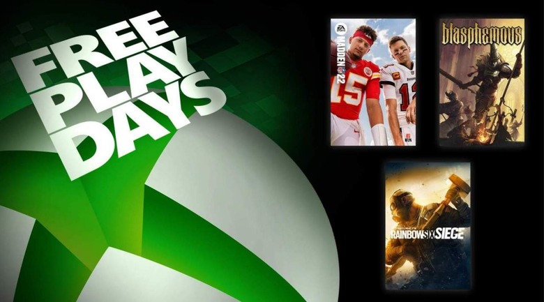 Free Play Days features four free Xbox games this weekend