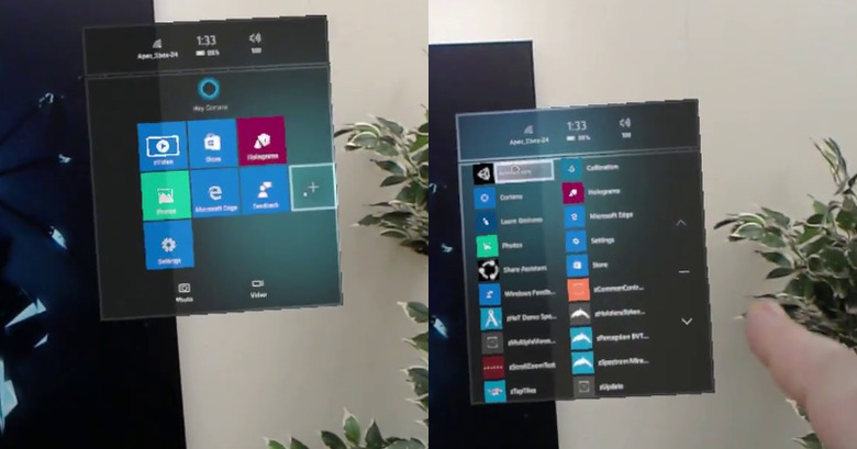 hololens-start-menu